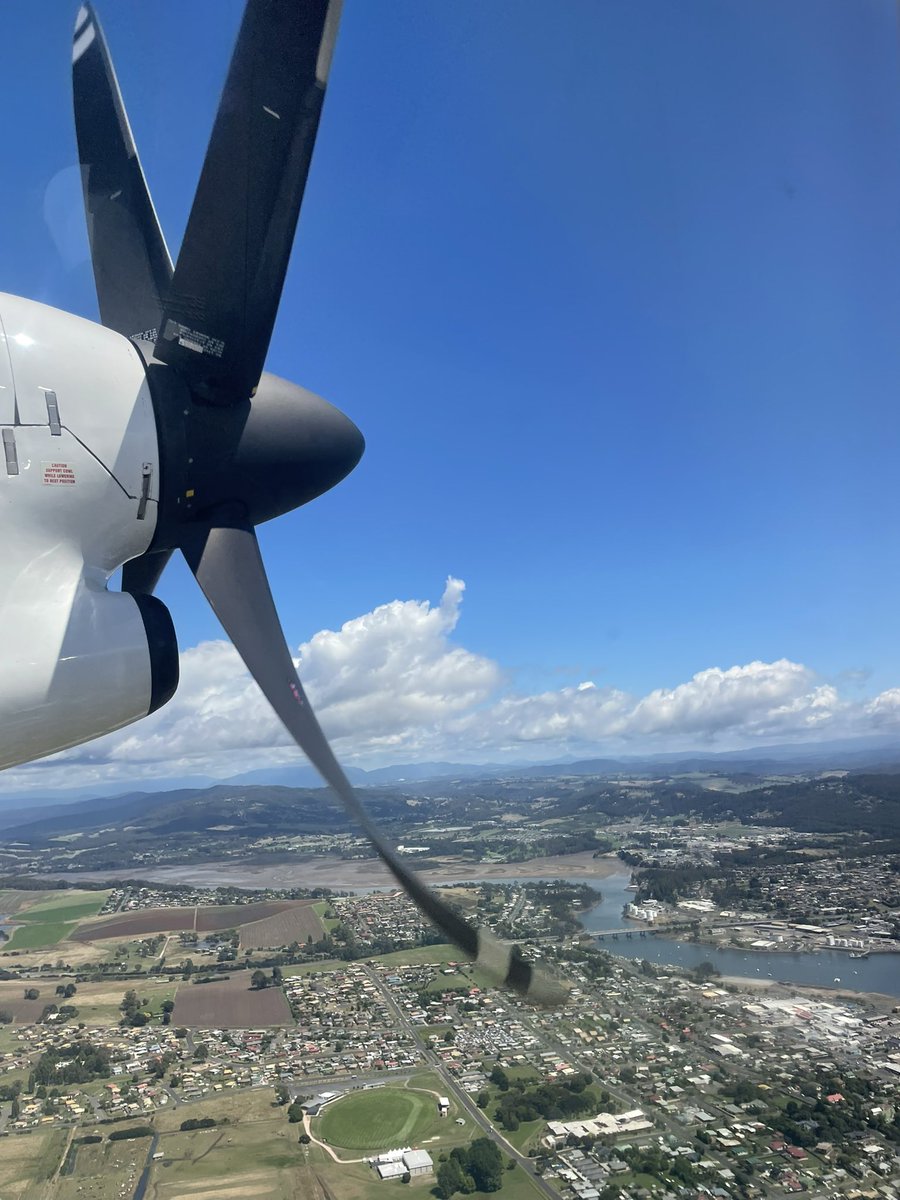 cpwilliams9's tweet photo. Big delays at Devonport airport, but looks good from above! ✈️ https://t.co/cySEIV6bLv