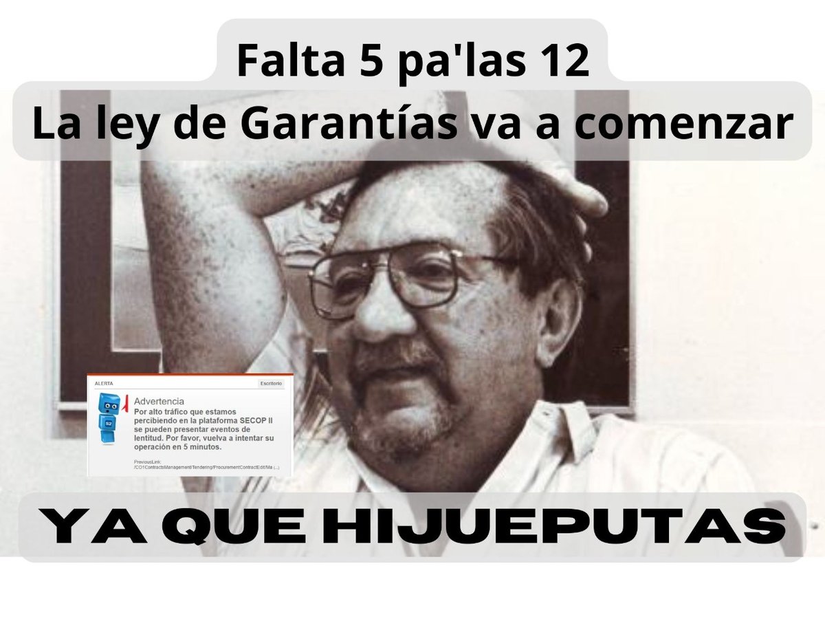 agolar's tweet photo. #secop #secopii #leydegarantias https://t.co/JNQXBybXA7