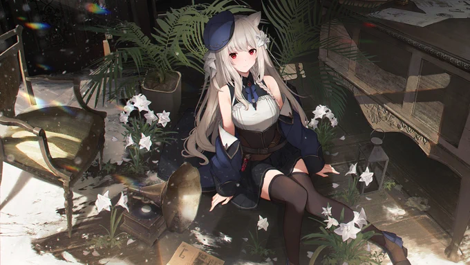 銀の花の少女 