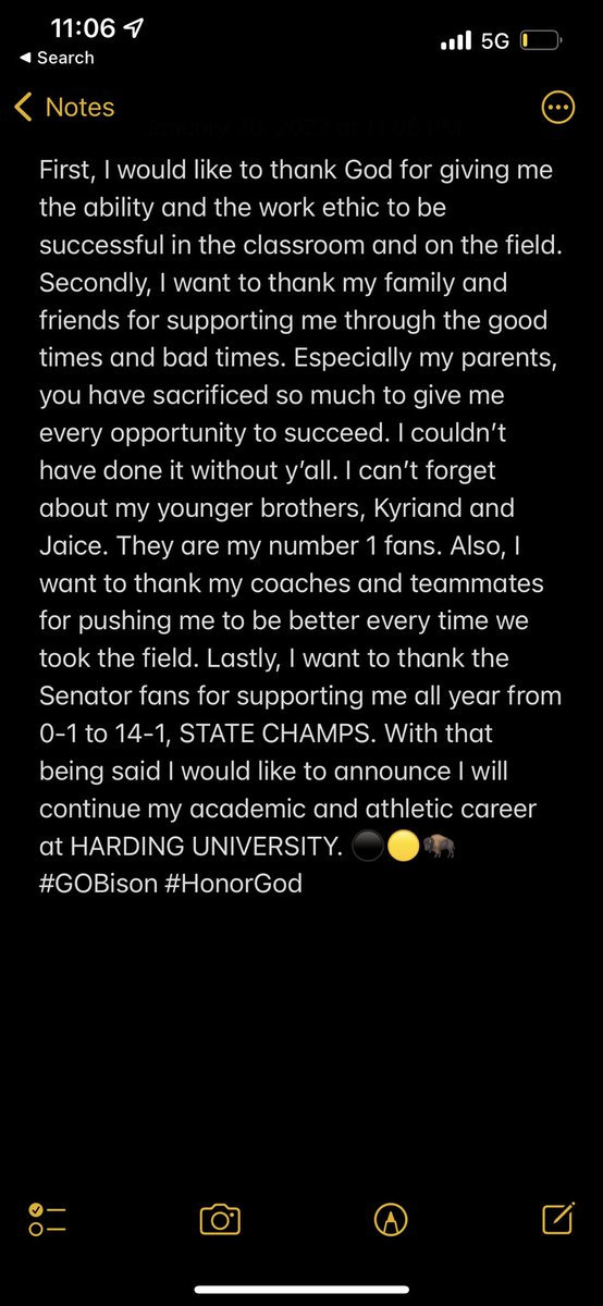 ky_wright5's tweet photo. 💛🖤 #HonorGod #Committed @ltribb3 @lavell_wright @BMop25 https://t.co/poQPxxQS0e