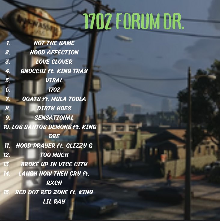 1702 Forum Dr. Out Now go Fuck wit it