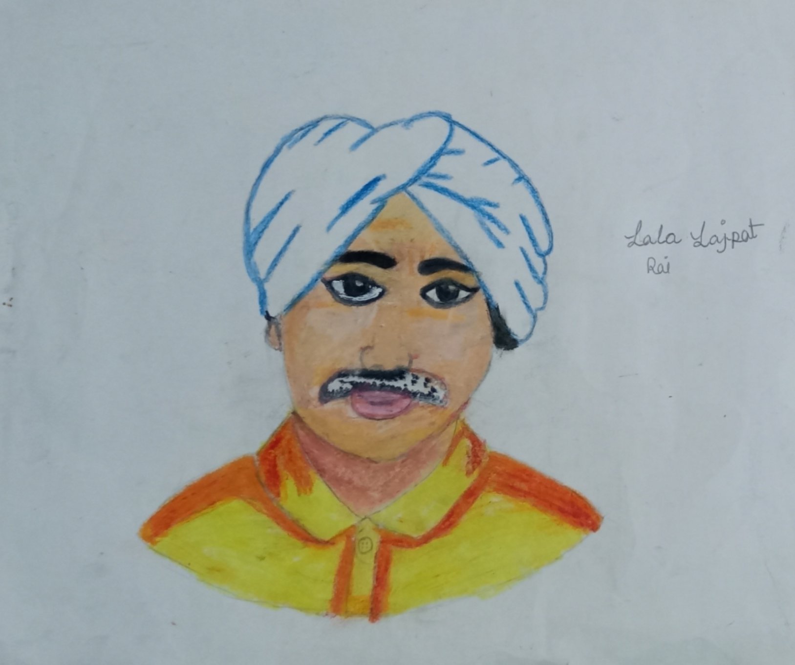 लाला लाजपत राय जयंती पर चित्र बनाना सीखें//Lala Lajpat Rai Birthday  Poster//How to Draw Lala Lajpat - YouTube