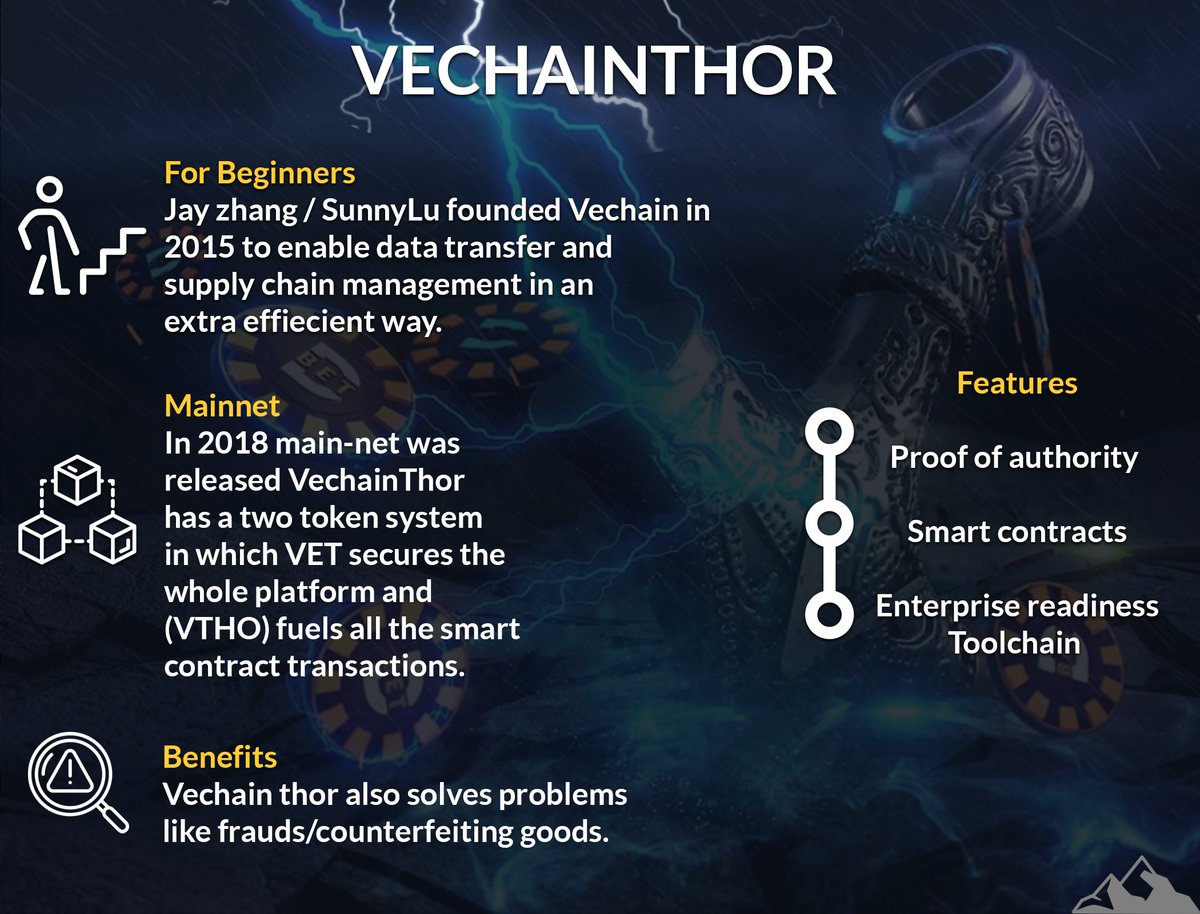 I love this little infographic for #VeChain $VET