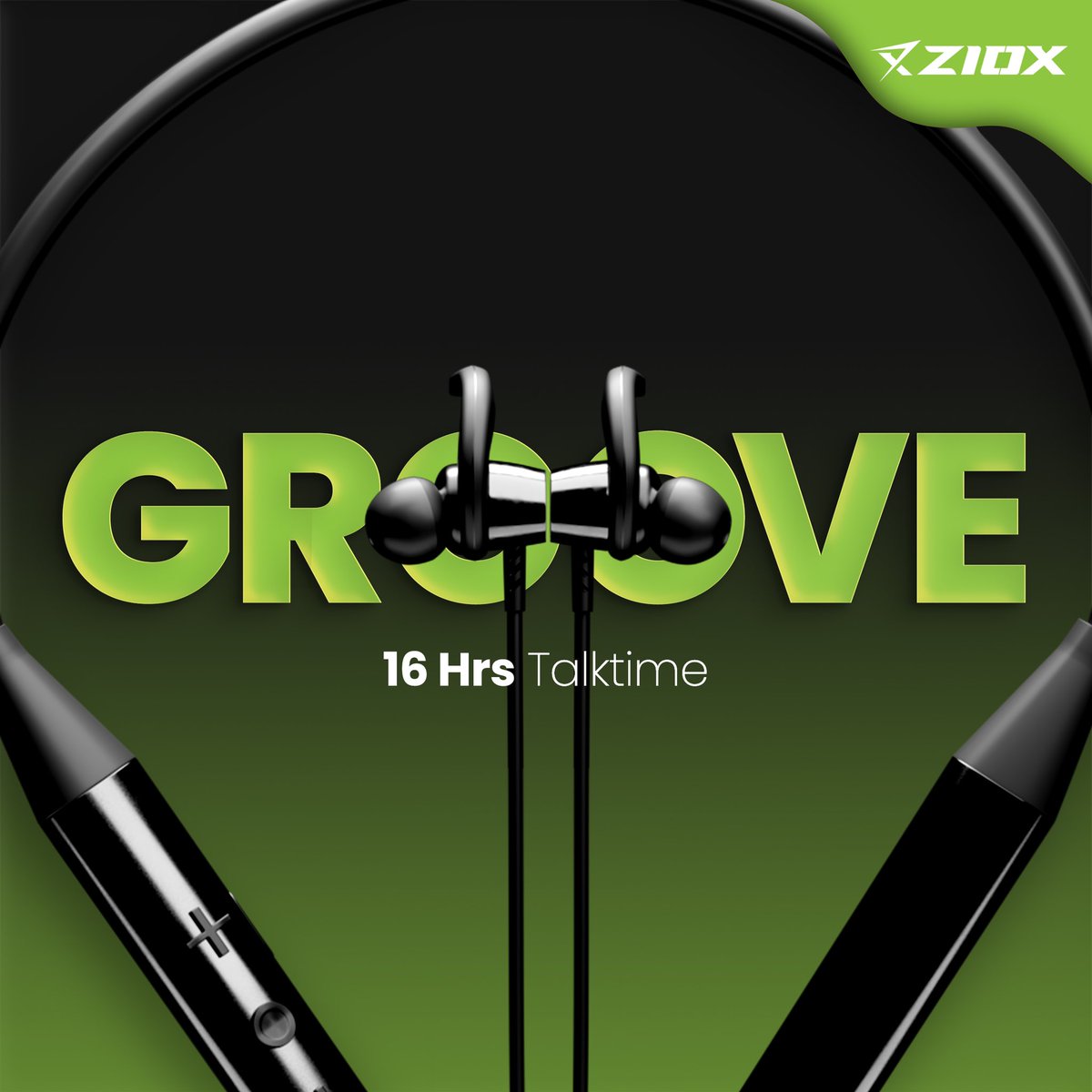 Zioxofficial's tweet photo. Get up &amp; sway with non-stop #music sessions and extra-long conversations- with #ZioxGroove Bluetooth #Neckband.

#ziox #groove #bluetoothneckband #bluetooth #wireless #neckband #earphones #technology #songs #entertainment #india #smart #gadgets #zioxofficial #zioxelectronics https://t.co/sMG9gAxnAu