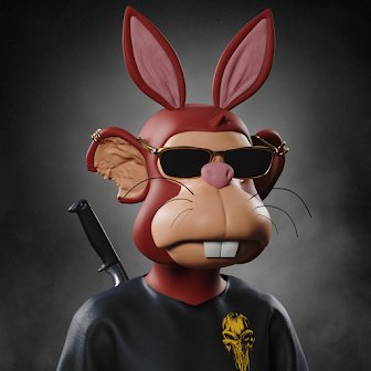 ethanliim's tweet photo. @BoredBunnyNFT #BoredBadBunny #ThePunisher #7074 https://t.co/VhH6hYV9Gd