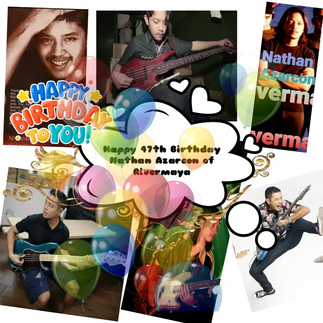 Happy 47th Birthday kuya Nathan Azarcon the bass guitarist of Rivermaya 
