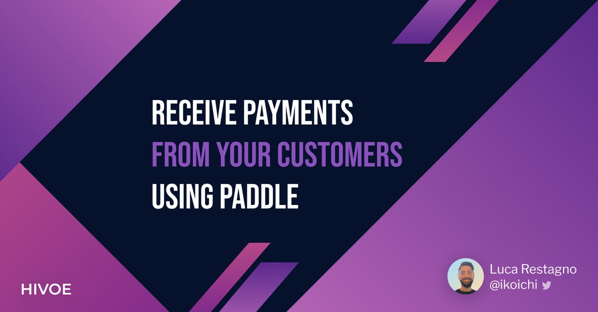 ikoichi's tweet photo. How I integrated a payment processor (@PaddleHQ) in my SaaS (@HivoeHQ) in less than 2 weeks on the side.

A quick guide 👇 https://t.co/IFprIyuNqe