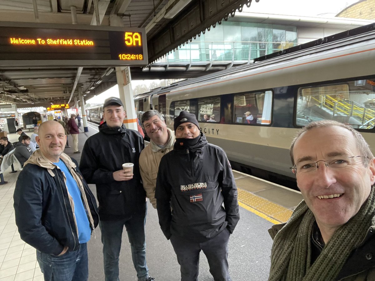 #footyawaydays <a href="/Rovers/">Blackburn Rovers</a> v <a href="/LutonTown/">Luton Town FC</a> leg 3 Sheffield to Leicester with new chums <a href="/MarpleLeaf/">Michael Taylor 🇺🇦</a> <a href="/LouiisGee/">Louis</a> <a href="/Mushtaq_Khan3/">Mushtaq Khan</a> (<a href="/FootyAwayDays_/">Footy Away Days</a> <a href="/footyawayday/">Football Away Days</a>)