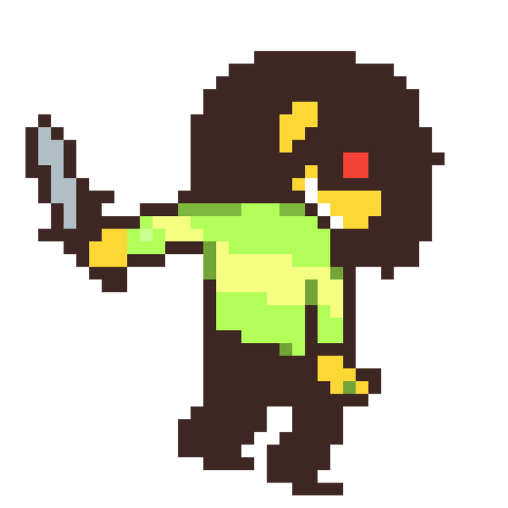 Kris from Deltarune!!

They are tecnically Yellow!!” 