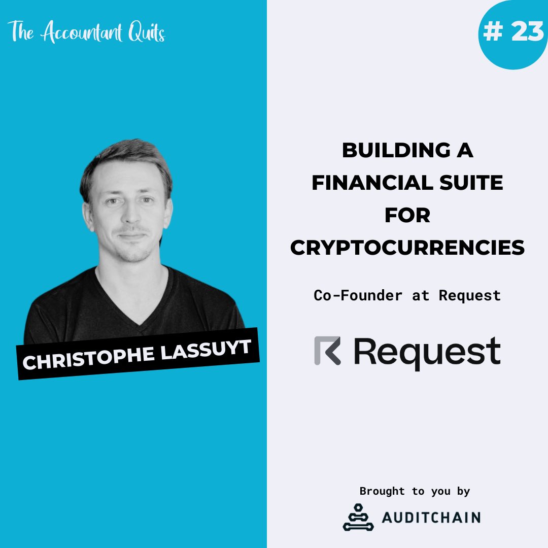 The Accountant Quits (@accountantquits) on Twitter photo To facilitate the adoption of crypto payments in a compliant way, we need financial apps to be built around, & <a href="/RequestFinance/">Request Finance</a> built on top <a href="/RequestNetwork/">Request Network</a> is a crypto platform to manage your expenses, payments,payroll. 
<a href="/LassuytChristop/">Christophe Lassuyt</a> dives into this web3 transformation To facilitate the adoption of crypto payments in a compliant way, we need financial apps to be built around, & <a href="/RequestFinance/">Request Finance</a> built on top <a href="/RequestNetwork/">Request Network</a> is a crypto platform to manage your expenses, payments,payroll. 
<a href="/LassuytChristop/">Christophe Lassuyt</a> dives into this web3 transformation