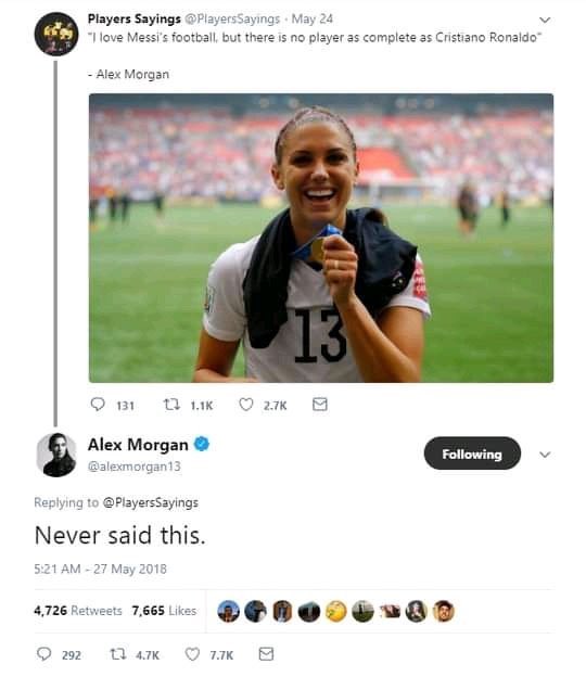 KattarReborn's tweet photo. Not the first time an american woman said no to Ronaldo https://t.co/MJ28GWcGdT