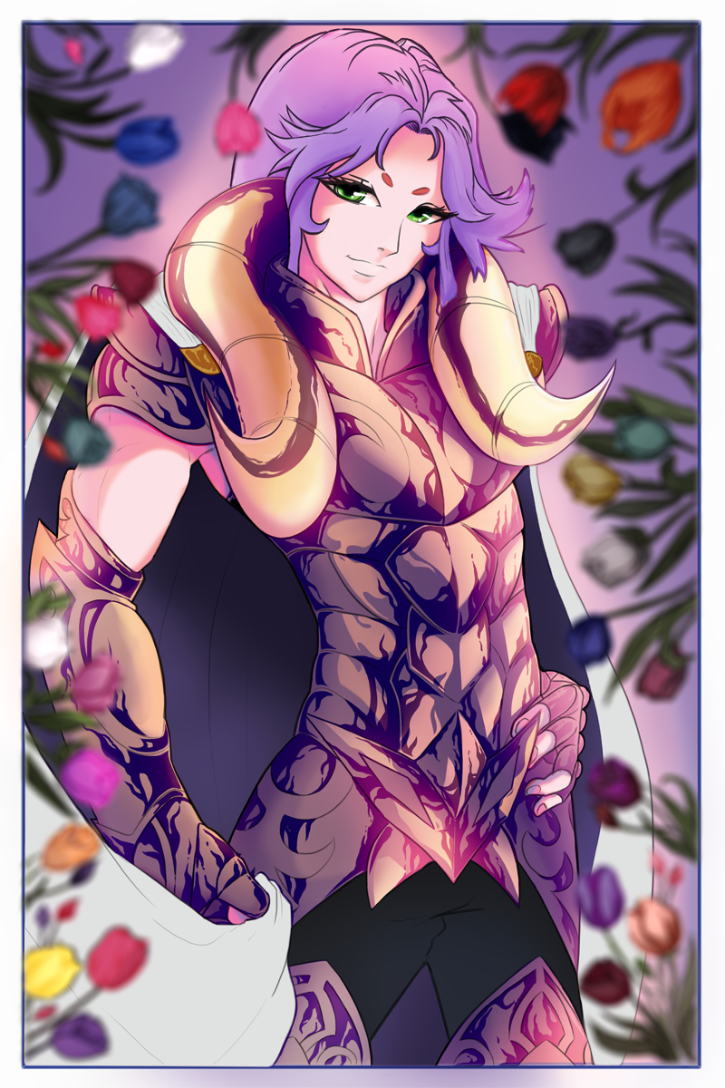 Mu Aries Flowers Fan Art #Fanart #Manga #Anime #Illustration #Argentina #Freelance #Zodiac #SaintSeiya #Cloth pixiv.net/artworks/95855…
