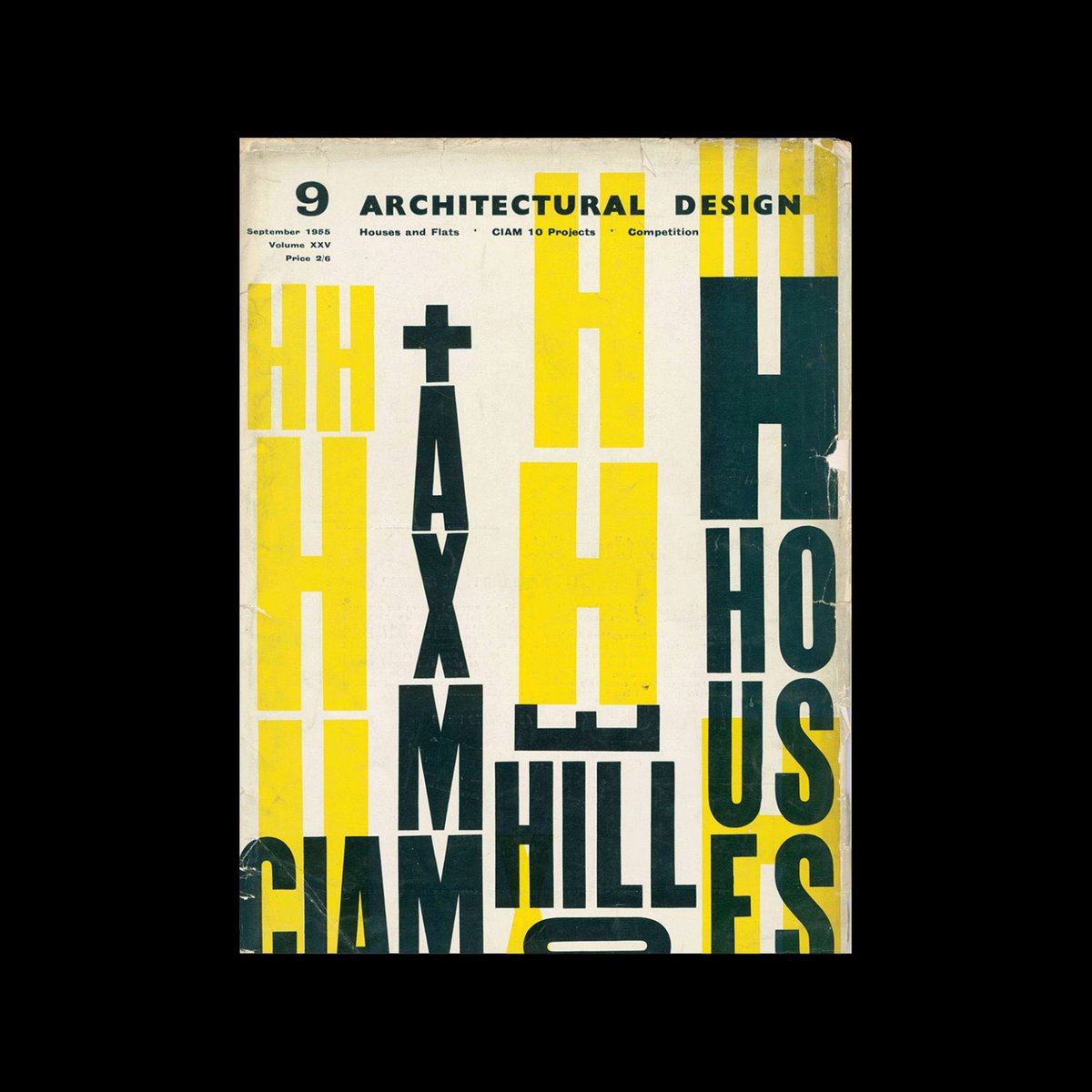 Architectural Design, September 1965. Cover design by Theo Crosby #theocrosby