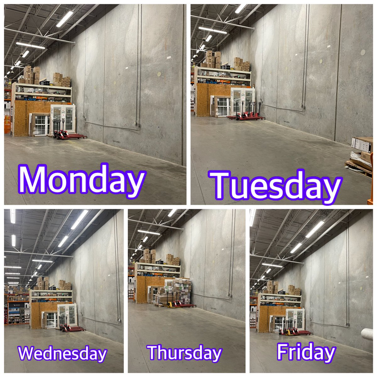 So proud of my Freight team this past week. All week we only brought back two pallets. So thankful to be part of their team!!!! #3012freightteamrocks!!!