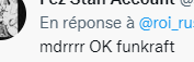 roi_rush's tweet photo. @softpiripiri C'est juste une réponse :), tu ne gagneras pas à ce jeu, mais c'est fou que tu répondes alors que tu me supplies d'arrêter de tee mentionner. :/ https://t.co/fJvlTbLj79