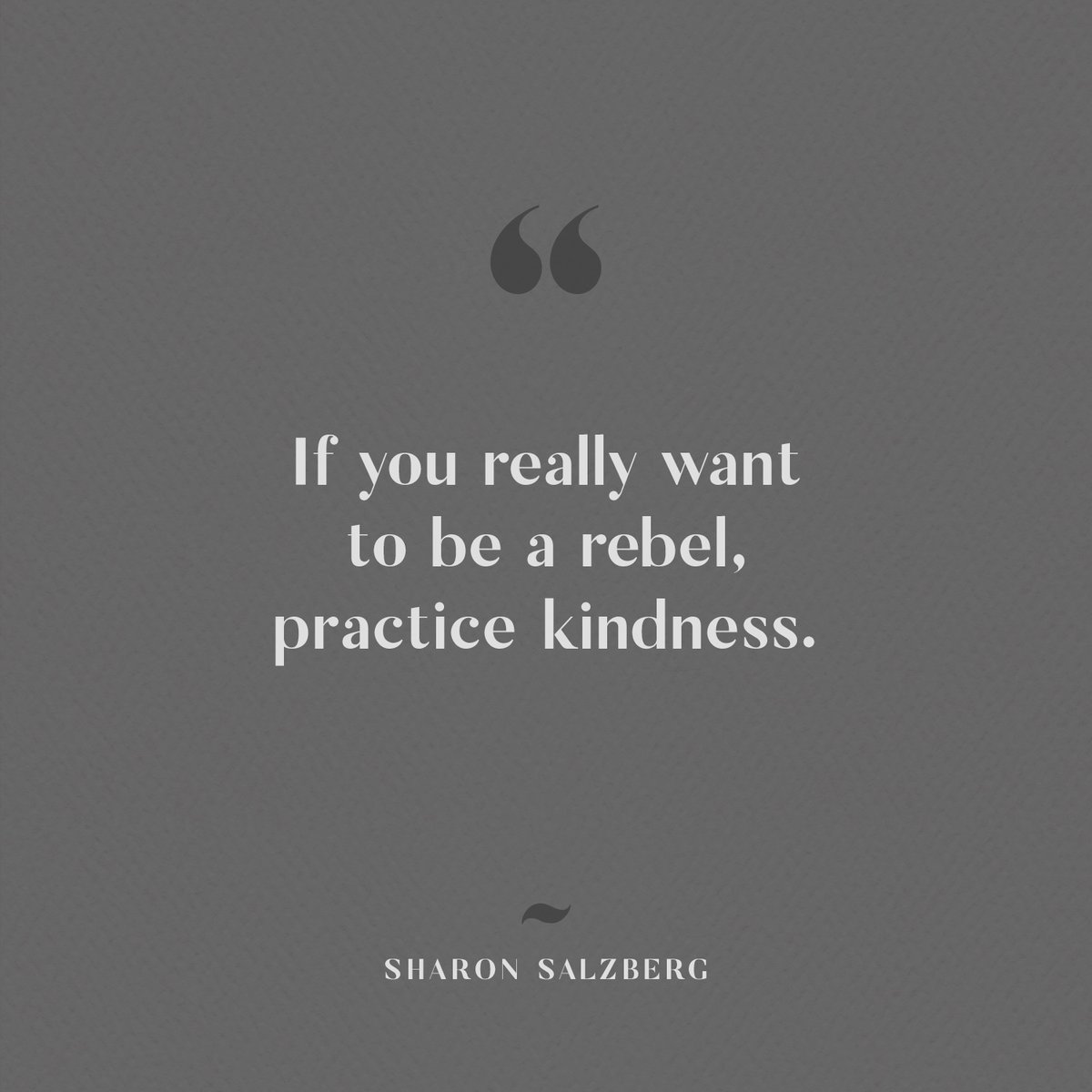 SharonSalzberg's tweet photo. It takes boldness, even audacity, to step out of our habitual patterns and experiment with a quality like kindness — to work with it and see just how it might shift and open up our lives. https://t.co/29k6K2GCY2