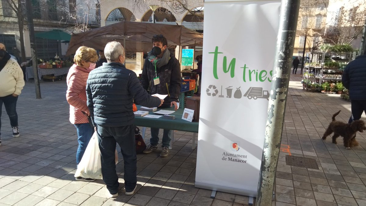 📣 Atenció! Avui, fins les 14 h, disposau d'una paradeta informativa sobre la fracció 🍊 #orgànica. La trobareu a la plaça de la Constitució o de les Verdures. 

Us hi esperam!

#MediAmbient #MediAmbientManacor #TuTries #Recicla #ResidusManacor