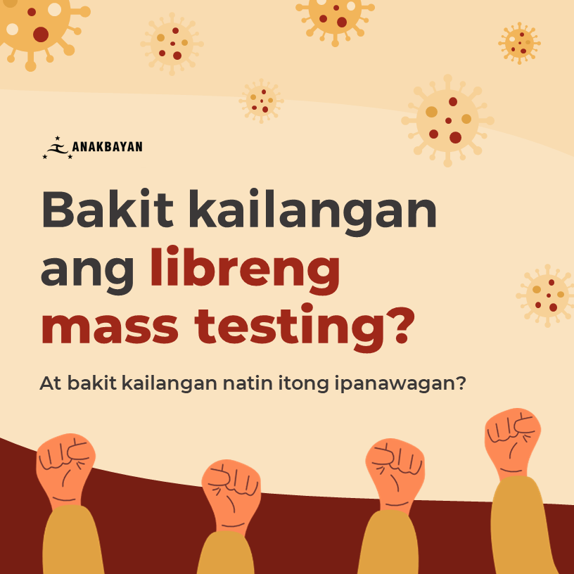 anakbayan_ph's tweet photo. Bakit #FreeMassTestingNow?
BASAHIN: https://t.co/awHWavyvQc https://t.co/EcwIfqqGGu
