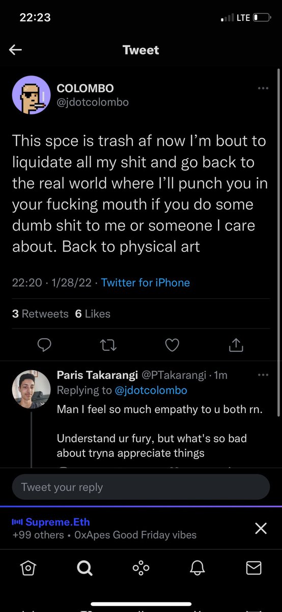 InternetTakes's tweet photo. internet clown of the day @jdotcolombo https://t.co/pPr8XabOqI