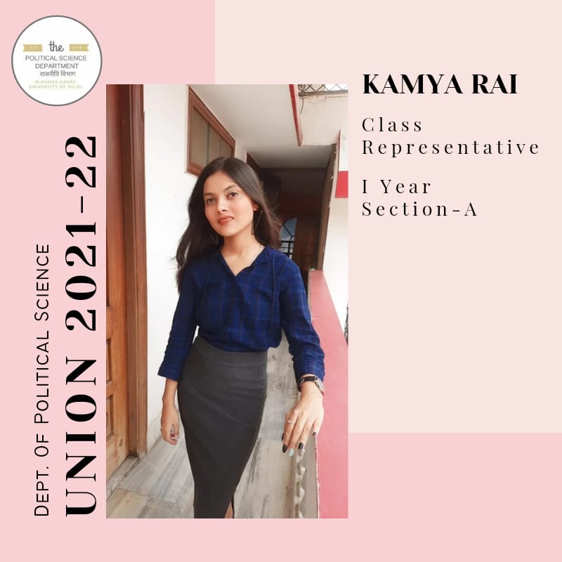 DeptofPolScMH's tweet photo. Meet The Union ✨
2021-22

We take immense pleasure in introducing to you all, the Class Representatives from 1st year.

Section A- Kamya Rai
Section B- Tripti Raj

They both are geared up for a smooth and exciting ride. 🌻 https://t.co/TLmV7CS90A