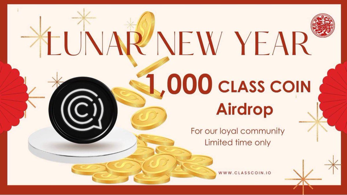 classcoin_io's tweet photo. ✨ $CLASS Coin มอบของขวัญอั่งเปาตรุษจีน 
มั่งมีต้อนรับปีเสือทอง แจกมากถึง 1,201 รางวัล ผ่านกิจกรรม Airdrop
.
เข้าร่วมกิจกรรม คลิกลิ้งค์ 👇🏻
https://t.co/Jj5pgCk6u1
.
เข้าร่วมกิจกรรมได้ตั้งแต่วันนี้ - 10 ก.พ. 65 (เวลา 6 โมงเย็น)

#classcoin #CLASS https://t.co/BQvZgDHejv
