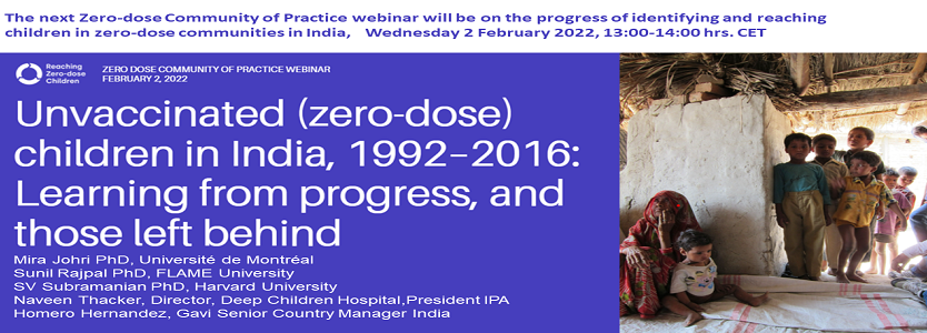 naveenthacker's tweet photo. Reaching zero-dose children👶is a global strategic priority

Join me &amp; other eminent panellists as we discuss findings of @TheLancet article https://t.co/6Vg08P0t7U in a webinar organised by Zero Dose Community on 2nd Feb 2022 at 12 PM UTC
📌Register here- https://t.co/yCbAMZv4zT https://t.co/CEht2H1Td4