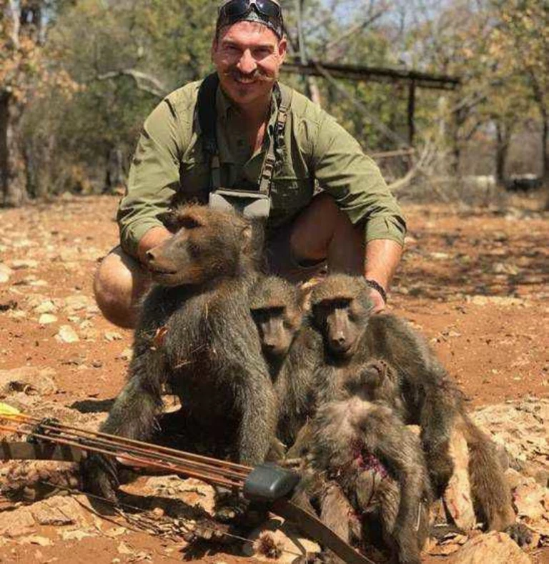 RobRobbEdwards's tweet photo. This is Blake Fischer, who as an Idaho Wildlife Officer who decided is was a good idea to kill this family of Baboons This is the type of person in his role as a wildlife Officer that has people wondering who can we trust. Fischer retired as Wildlife Officer after the backlash https://t.co/xxW1sM3nUP