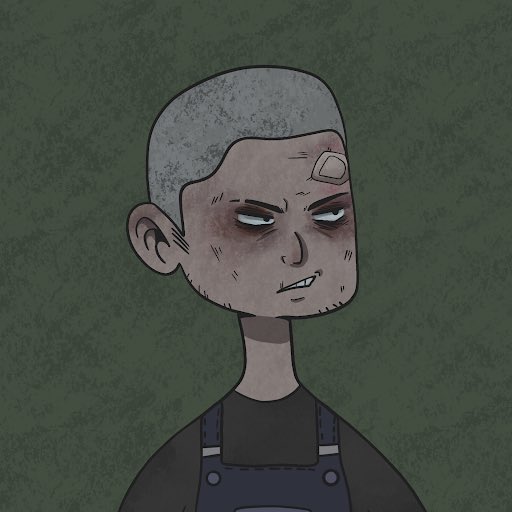 jake_takeo's tweet photo. Gn everyone 🌛 Just bought my first NFT from @darkdormn I love the hand drawn art style and especially this character. It definitely speaks to my state of being as of late haha. Also makes me miss dying my hair silver 😏 #NFTProject #PolygonNFT #NFTProfilePic https://t.co/pLmDscuNCt