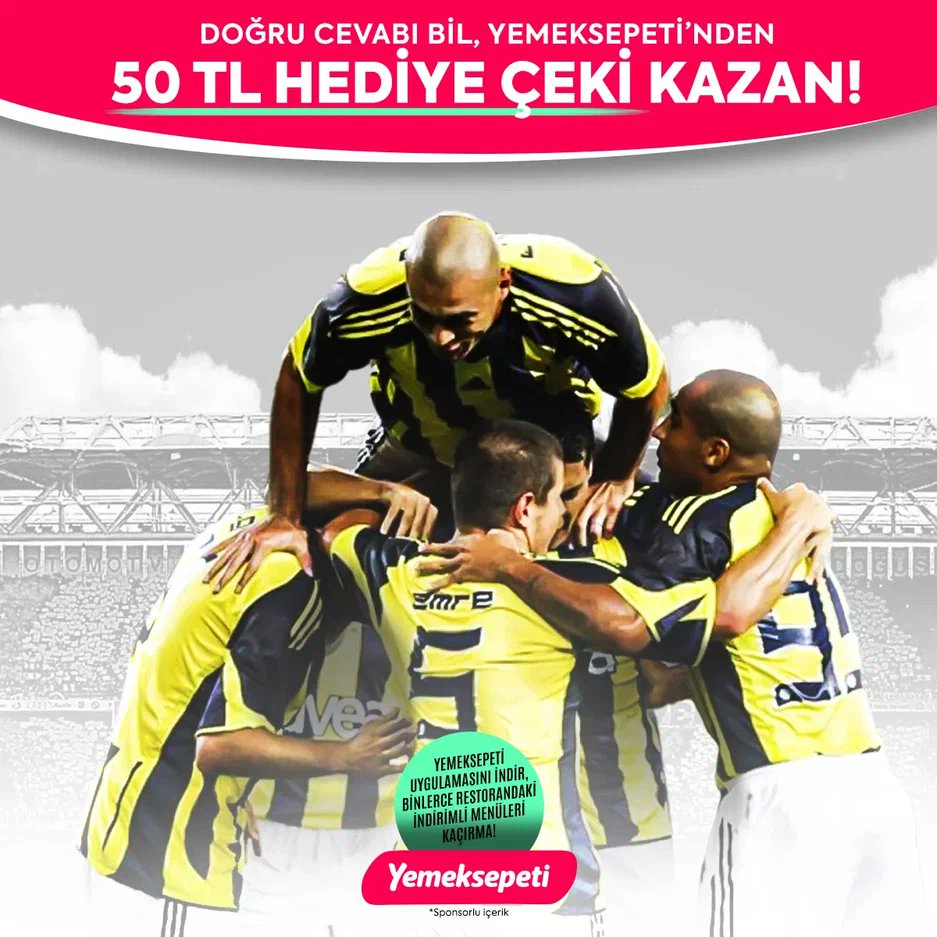 ❓ Fenerbahçe'nin Şampiyonlar Ligi'ndeki son golünü hangi oyuncu attı?

⚽ Soruya doğru yanıt veren ve <a href="/yemeksepeti/">Yemeksepeti</a>'ni takip eden 5 takipçimize 50 TL hediye çeki veriyoruz.