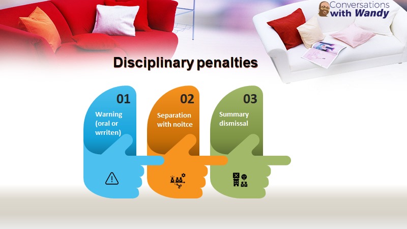 CWW2021's tweet image. The summary dismissal is always a last resort, after the warnings and separation with notice. #DisciplinaryProcess #ConversationsWithWandy