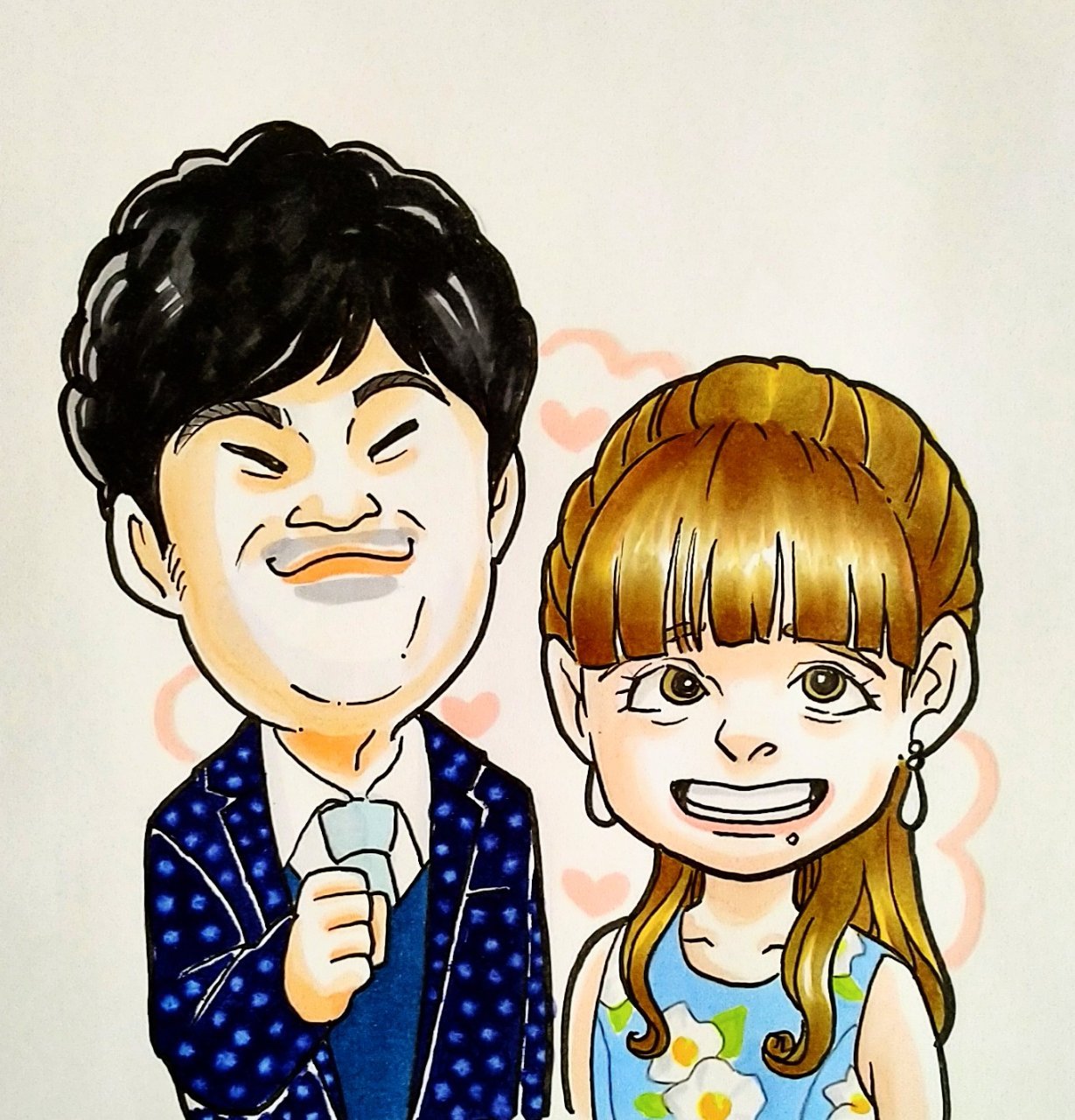 かつらけいこ 似顔絵イラスト En Twitter 新婚さんいらっしゃい の新司会者 藤井隆さんになるらしいとの事で描かせていただきました 似顔絵 イラスト コピックイラスト 新婚さんいらっしゃい 藤井隆 乙葉 絵描きさんと繋がりたい イラスト好きな人と