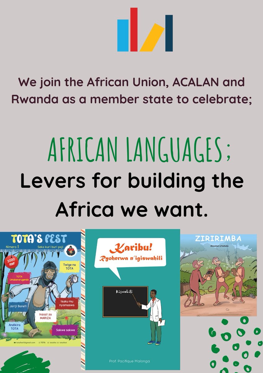 Happy Saturday! Did you know that 24-30 January is a week set aside by the <a href="/_AfricanUnion/">African Union</a> to celebrate #AfricanLangauges thru <a href="/AcademyAcalan/">ACALAN-AU</a>  Join, speak your #nativelanguage <a href="/SCIRwanda/">Save the Children Rwanda & Burundi</a> <a href="/kumwehub/">Kumwe Hub</a> <a href="/IntekoyUmuco/">Inteko y'Umuco | Rwanda Cultural Heritage Academy</a> <a href="/GermanyinRwanda/">German Embassy Kigali</a> <a href="/Bamporikie/">Bamporiki Edouard</a> <a href="/PMudakikwa/">Pam Wa Mudakikwa</a> <a href="/JJ_Iradukunda/">Jean Jacques Iradukunda, MDP</a> <a href="/gmutesi/">Gasana mutesi</a>