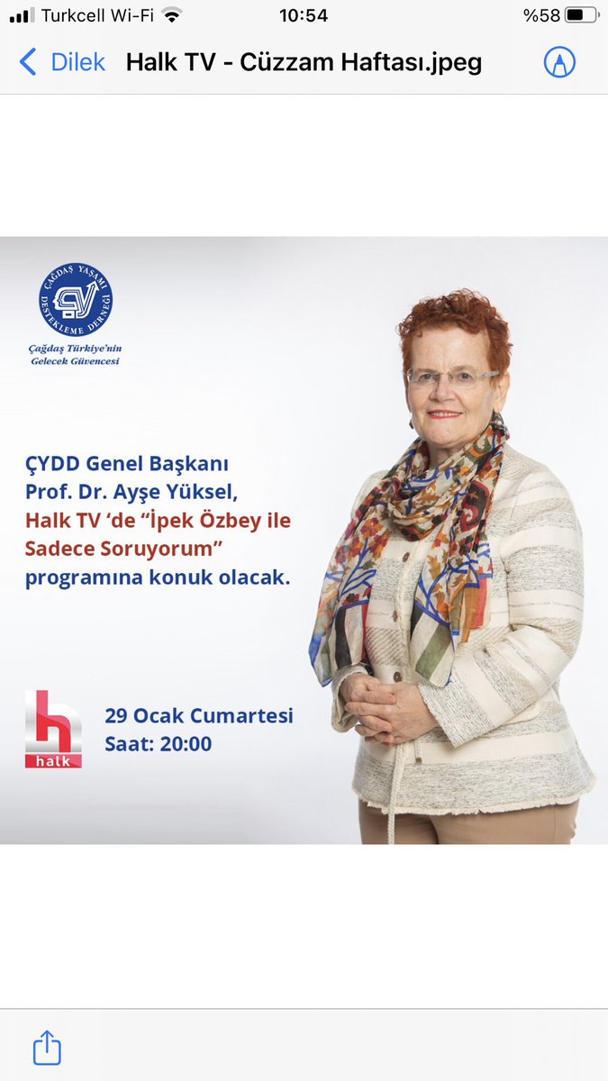 Günaydın akşama buluşuyoruz değil mi?