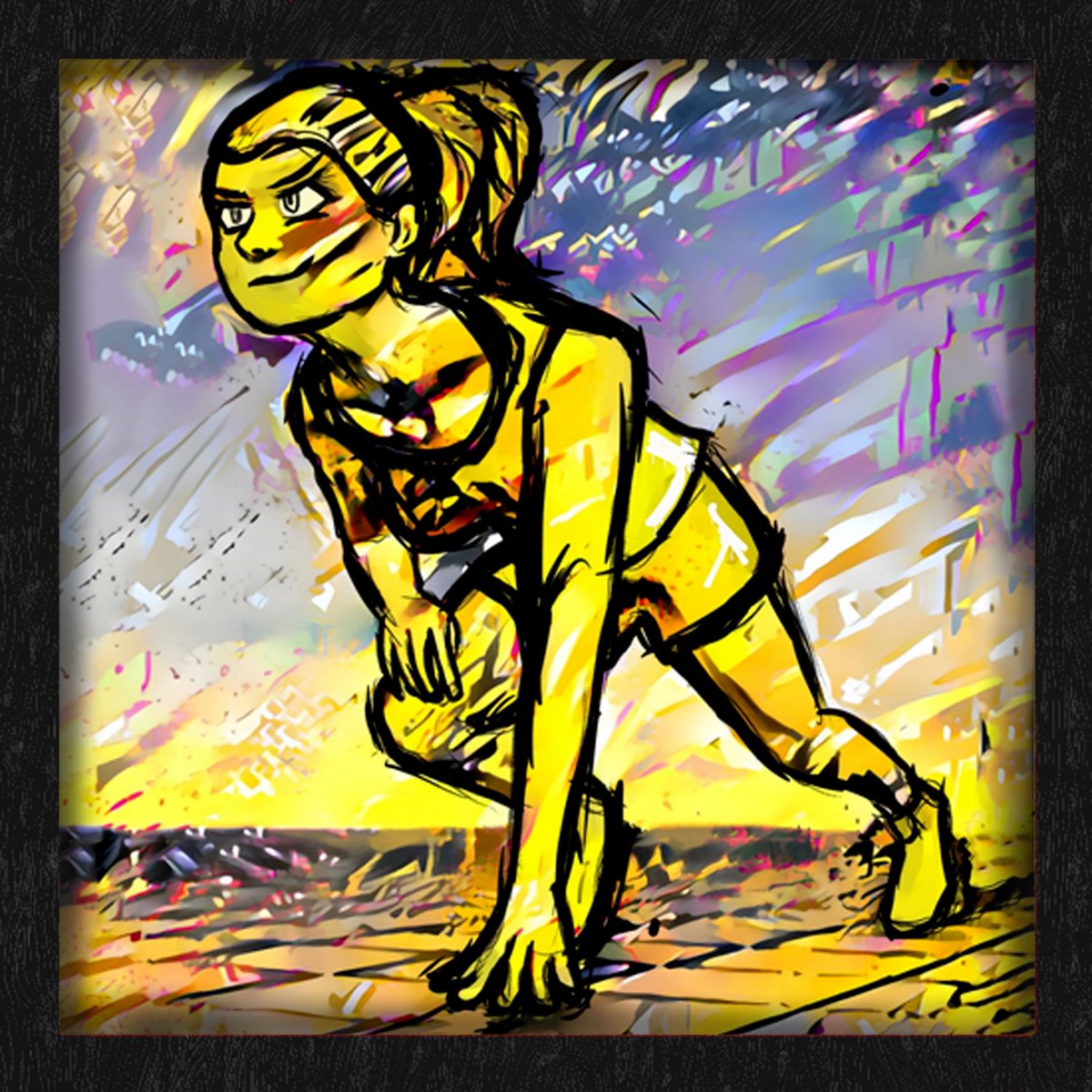 ChrisHansonNFT's tweet photo. Black frame of the night #NFTFree  #FREENFT #NFTGIVEAWAY #Tezos #Cleannft #GalleryGehenna #Tezosart #NFTartist 

On Your Marks Black Frame
0 $xtz
12 editions

https://t.co/OodhgltZdd

Get 'em while you can, only on Hicetnunc. https://t.co/aJb3hiMEW3
