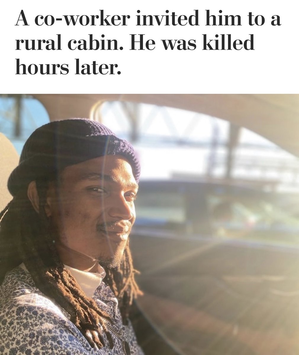 uptowntrinn's tweet image. why is no one on my tl talking about 29y/o soon to be FATHER Peter Spencer who was fatally shot after being invited to a cabin with 3 white coworkers? He was found dead on the front lawn with 9 bullet wounds and the coworker admitted to shooting him and is still free!!