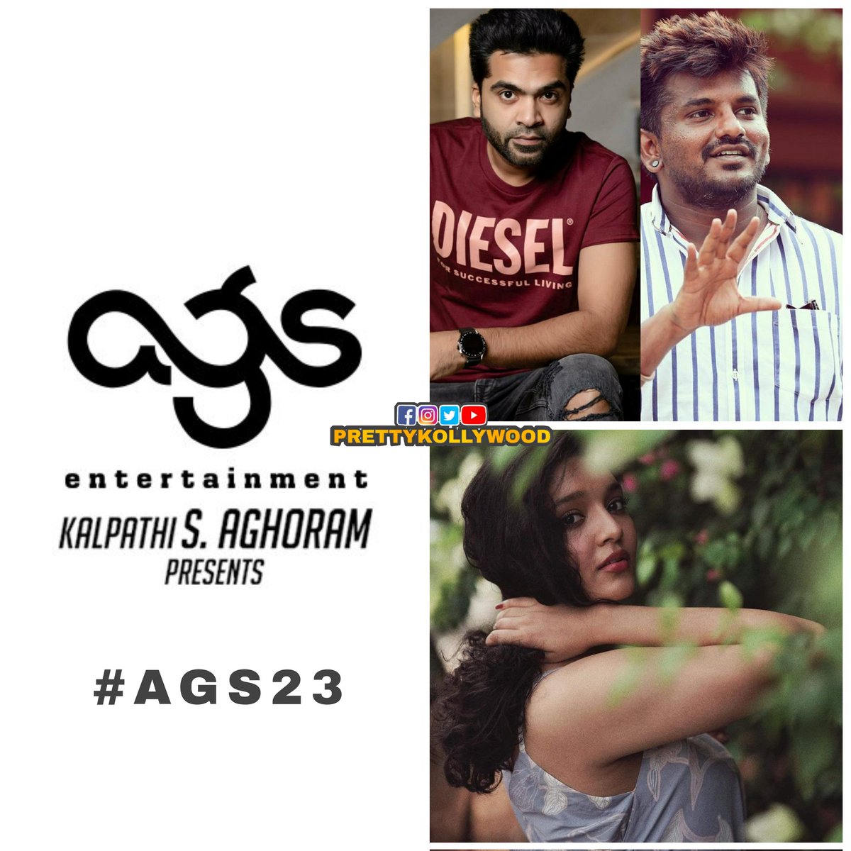 Breaking l #AGS23 Announcement 02nd FEB 2022🤞💖

Starring : #STR , #RitikaSingh 
Dir By : #AshwathMarimuthu
Produce By : @Ags_production

#SilambarasanTR 

#VenthuThanindhathuKaadu