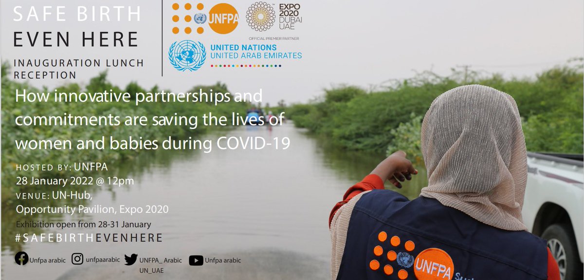 United Nations - United Arab Emirates (@un_uae) on Twitter photo 📢The <a href="/UNFPA_Arabic/">UNFPA Arabic</a> Exhibition "#SafeBirth Even Here" is officially inaugurated. It showcases how innovative partnerships and commitments are saving the lives of women and babies during #COVID19.
Pass by and check it out👇
📌 #UNHub #expo2020dubai
🗓️28-31 Jan 2020
#UNxExpo 📢The <a href="/UNFPA_Arabic/">UNFPA Arabic</a> Exhibition "#SafeBirth Even Here" is officially inaugurated. It showcases how innovative partnerships and commitments are saving the lives of women and babies during #COVID19.
Pass by and check it out👇
📌 #UNHub #expo2020dubai
🗓️28-31 Jan 2020
#UNxExpo