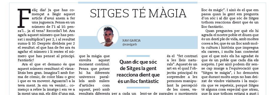 lecodesitges's tweet photo. Aquesta setmana comptem amb les firmes de Rob Burlace, Xavier Coll, Xavi Garcia, Owen John Holden, Lorena Iglesias, Saskia Lange, Iván Martínez, Xavi Miret, Pedro Palacios, Román Pérez, Joan Pinós, Isidre Roset, Jordi Serra, Júlia Vidal i les fixes.
▶️https://t.co/coftuE3mGq https://t.co/1mjd2JqO5z