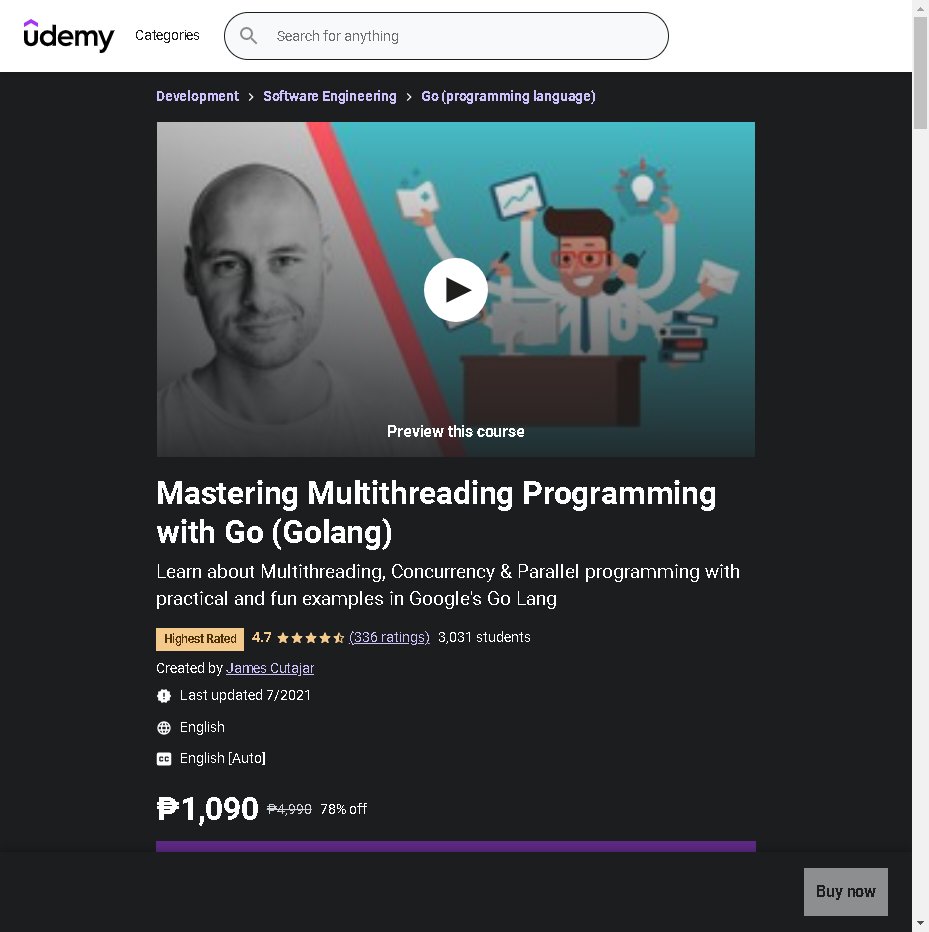 greatdilla's tweet photo. Mastering Multithreading Programming with Go (Golang) | Udemy

https://t.co/rtJpBuyfHU

#golang #udemy #programming #bestseller https://t.co/uuO7aZL9Hn