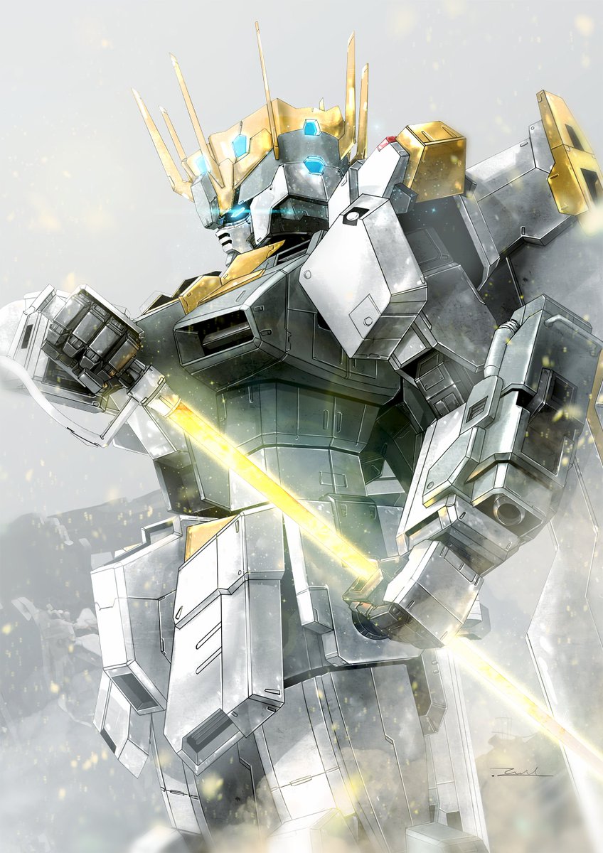 mecha robot no humans weapon sword glowing solo  illustration images