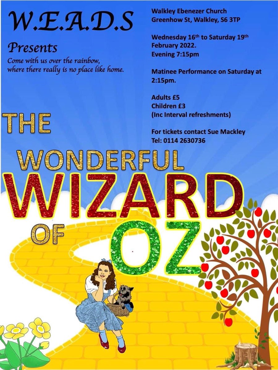 TICKETS AVAILABLE NOW!!!Looking for something to do during #Februaryhalfterm Contact us for more details.#Sheffieldissuper #Walkley #Crookes