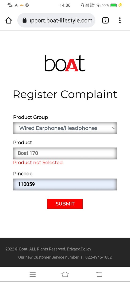 sharma_suchint's tweet image. @RockWithboAt @AxisBank I received boAt with AxisBank Reward Points on 042221. 1 ear has stopped functioning. Your website is not accepting this Model and IVR disconnected "Have you submitted the complaint? and sms'd the same link. #ZeroQuality #zerocustomerservice #Boatsucks