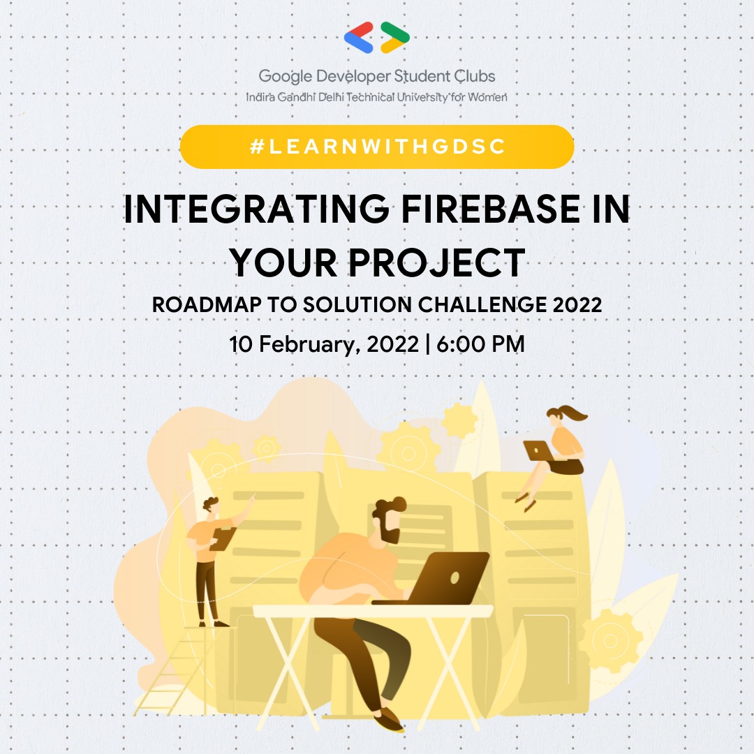 GDG_IGDTUW's tweet photo. To enhance your technological capabilities, GDSC IGDTUW in its #LEARNWITHGDSC: Roadmap to Solution Challenge series brings you a knowledgeable session on "Integrating Firebase in your project".
π
Date: 10 February 2022
π Time: 6 PM
π Register Now: https://t.co/ojXSM6K2lw https://t.co/WUu0u2o7sN