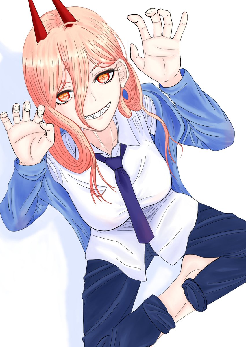 ガオーポーズのパワーちゃん完成しました〜!!
ガオー!!!

#chainsawman  #パワーちゃん
#絵描きさんと繋がりたい 
#イラスト好きさんと繋がりたい 