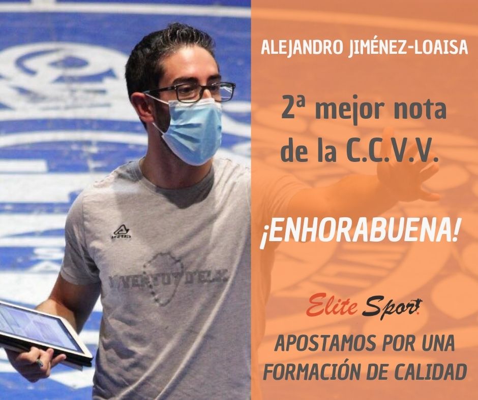 Nuestro alumno Alejandro Jiménez-Loaisa <a href="/alejandro_jl/">Alejandro Jiménez</a> ha sacado la 2ª mejor nota de la Comunidad Valenciana en Técnico deportivo especialidad fútbol sala, obteniendo su titulación de grado medio.
tecnicoselitesport.es/alejandro-jime…