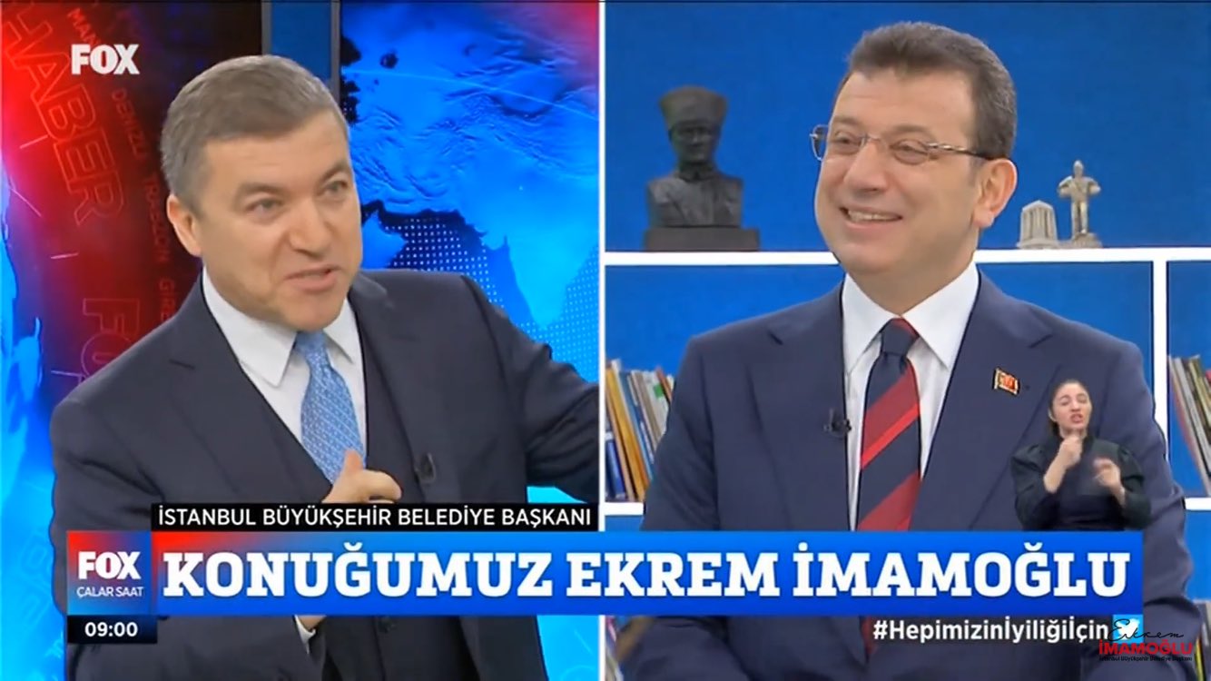 İBB Destek on Twitter: &quot;İBB Başkanı Ekrem İmamoğlu&#39;nun dün katıldığı İsmail Küçükkaya ile Çalar Saat programı sezonun rating rekorunu kırdı. #Cumartesi https://t.co/0FAJIYBhFv&quot; / Twitter