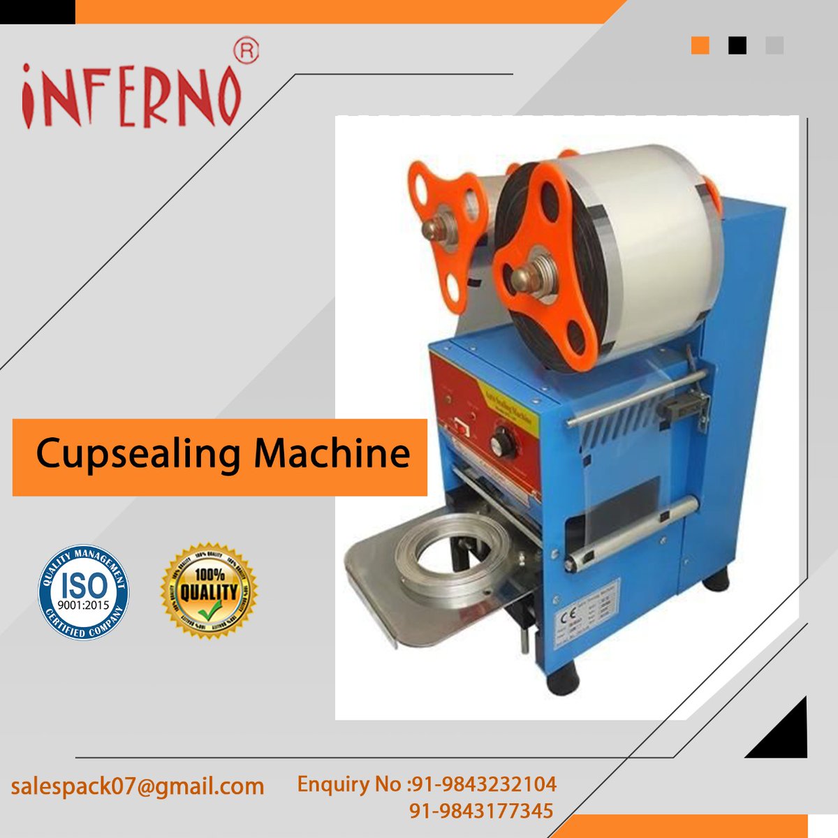 For enquiry call us : 9843232104 / 9843177345
#cupsealingmachine