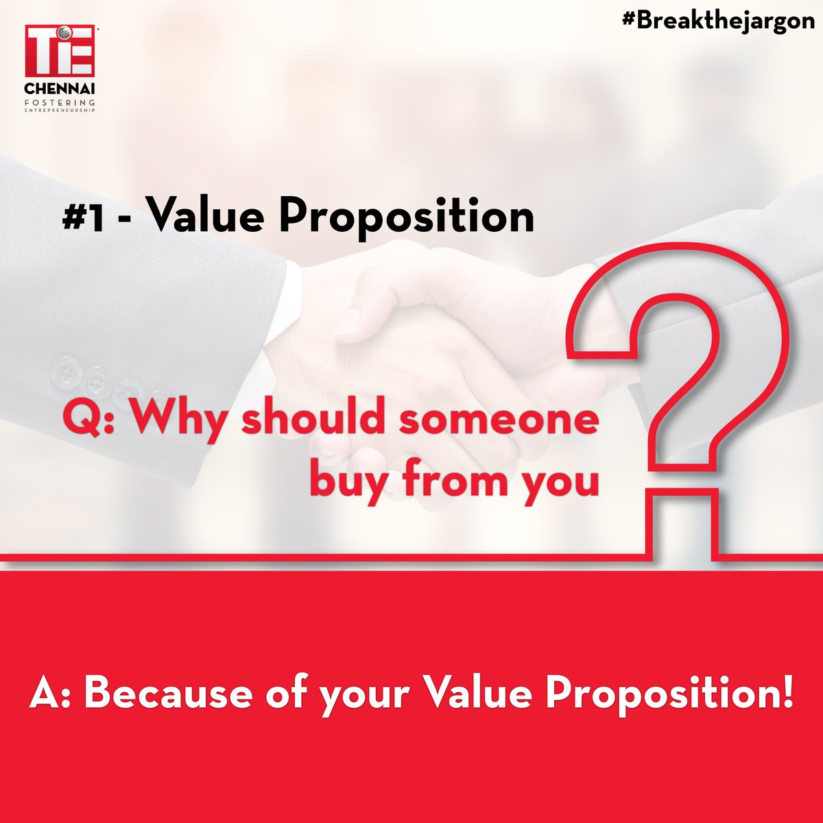 TiEChennai's tweet image. Why should your customer buy your product or service? What value do you provide? - A value proposition is the answer to these very important questions. 

TiE Chennai’s #Breakthejargon series is here to help you break down and simplify these words and phrases! 

#TiEChennai