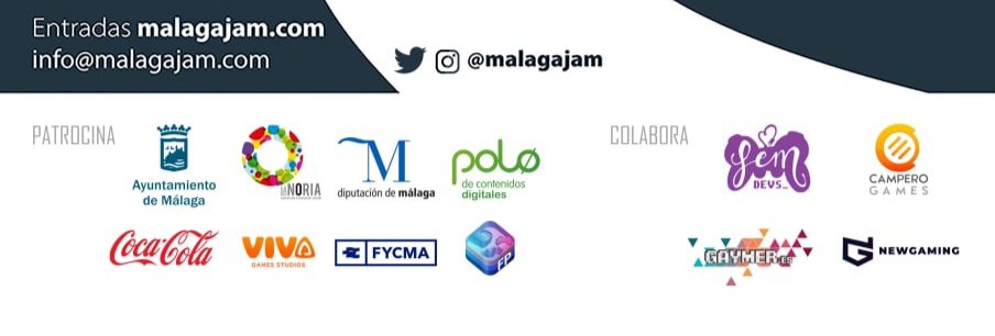 ¡Segundo dia #MJW13! ¡Gracias a todos los patrocinadores y colaboradores! 🥰
<a href="/malaga/">Ciudad de Málaga</a> <a href="/PoloDigitalMLG/">Polo Nacional de Contenidos Digitales</a> <a href="/Fycma/">Fycma</a> <a href="/lanoria_mlg/">La Noria</a> <a href="/FPvideojuegos/">Máster FP Videojuegos y VR Polo Digital</a>  <a href="/fpiescampa/">fpiescampa</a> <a href="/CocaCola_es/">Coca-Cola España</a>
<a href="/diputacionMLG/">Diputación de Málaga</a> <a href="/CamperoGames/">Campero Games</a> <a href="/FemDevs/">FemDevs</a> <a href="/GaymerEs/">Gaymer.es 🎮 🏳️‍🌈🏳️‍⚧️</a> <a href="/Newgaming_es/">NewGaming</a> <a href="/CamperoGames/">Campero Games</a> <a href="/krillaudio/">Krill Audio</a> <a href="/nextEsports_ES/">Next esports</a>, Viva games
