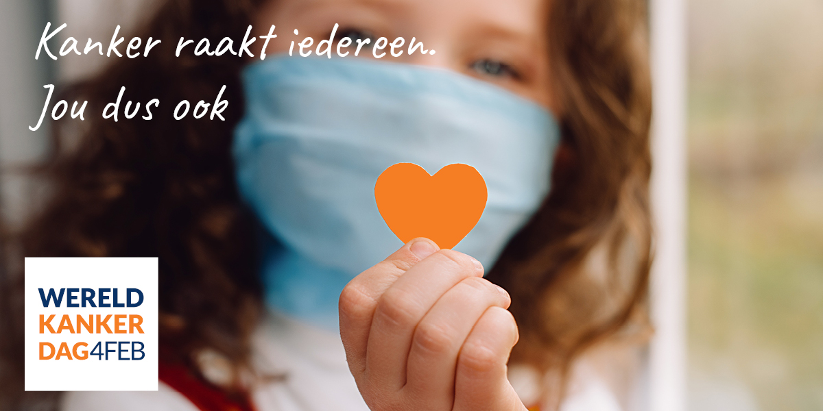 Vrijdag 4 februari is het Wereldkankerdag. Dan staan we wereldwijd stil bij de impact van kanker. Én laten meer dan 300 zorgorganisaties zien dat mensen met kanker en hun naasten er niet alleen voor staan. wereldkankerdag.nl